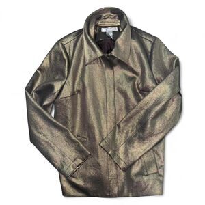 ✨ Vintage Metallic Bronze Shimmer Y2K Jacket ✨